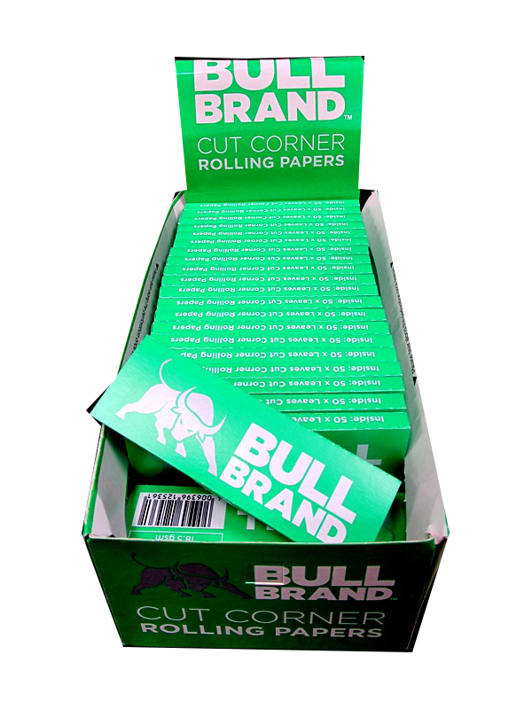 Image of Bullbrand Cut Corners Papers Pk50x50'S