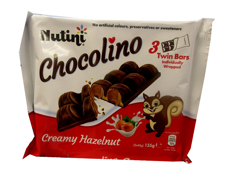 Image of Nutini Chocolino Creamy Hazelnut  Pk18x3'S