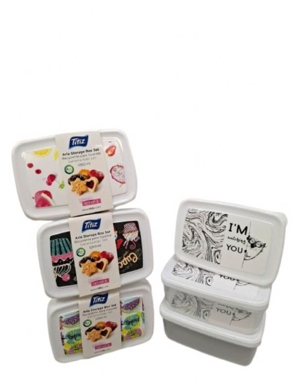 Photo of Set Of 3 Lunch Box /container Pk12