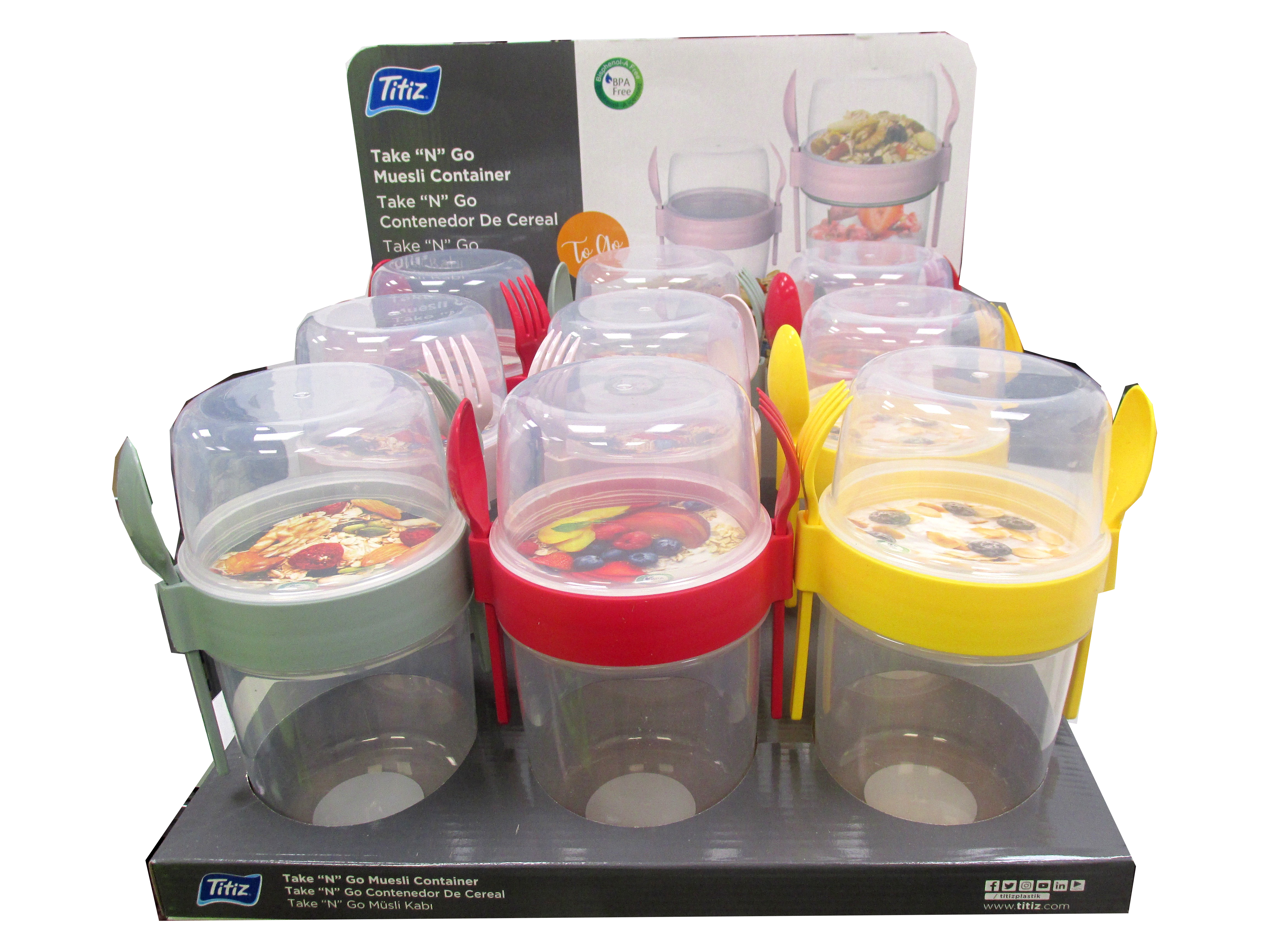 Image of Titiz Take N Go Large Food Container Pk 18