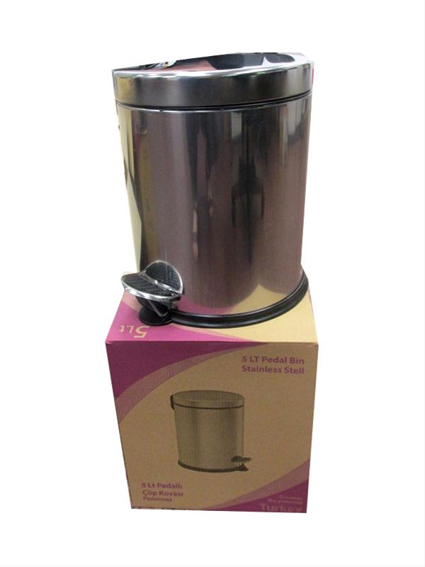 Image of 5ltr Stainless Steel Pedal Bin Pk8