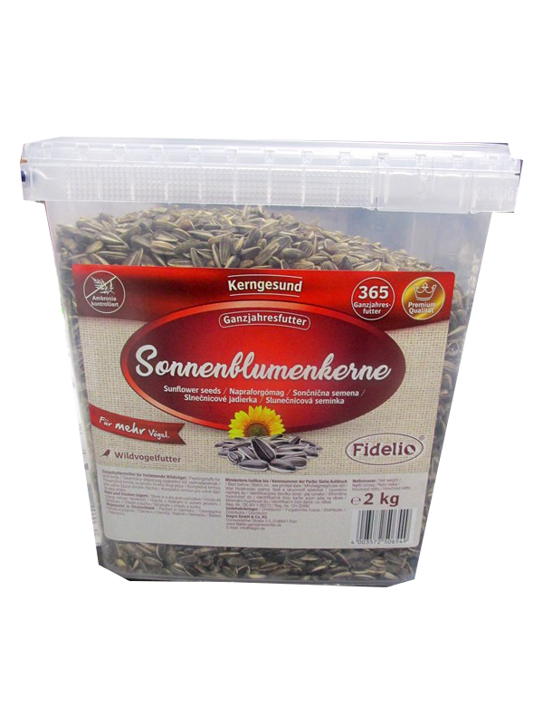 Image of Fidelio Sunflower Seeds 2kg Tub Each
