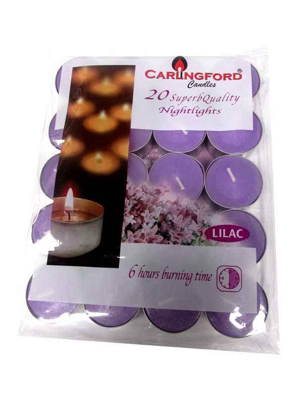 Image of Carlingford Nightlights Lilac 6hr 36 X 20 Pcs