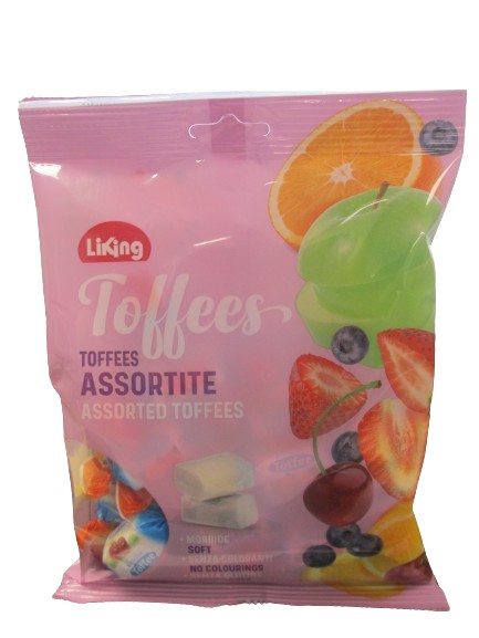 Image of Liking Premium Fruit  Toffees  Pk24x150g