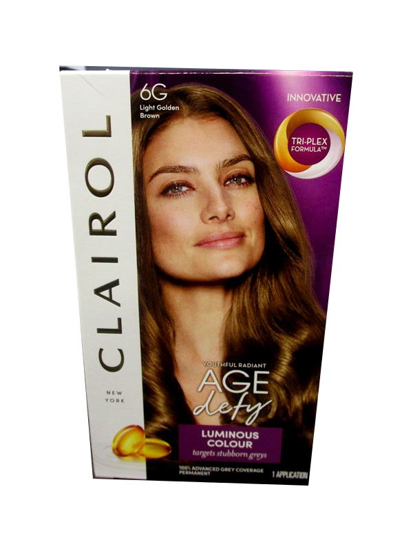 Image of Clairol 6g Light Golden Brown Hair Colour Pk3