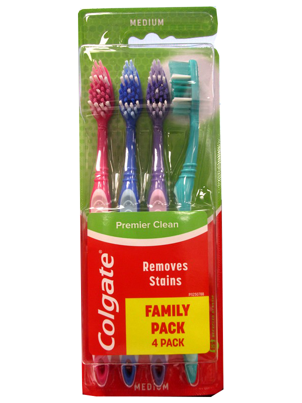 Image of Colgate Toothbrush Premier Clean Med Pk12x4'S