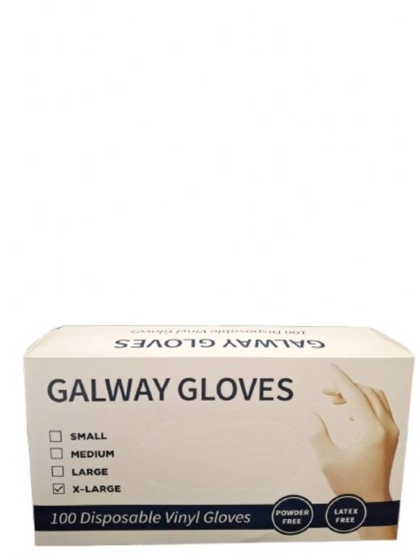 Photo of Galway Gloves Xtra Large Vinyl  Pk10x100's