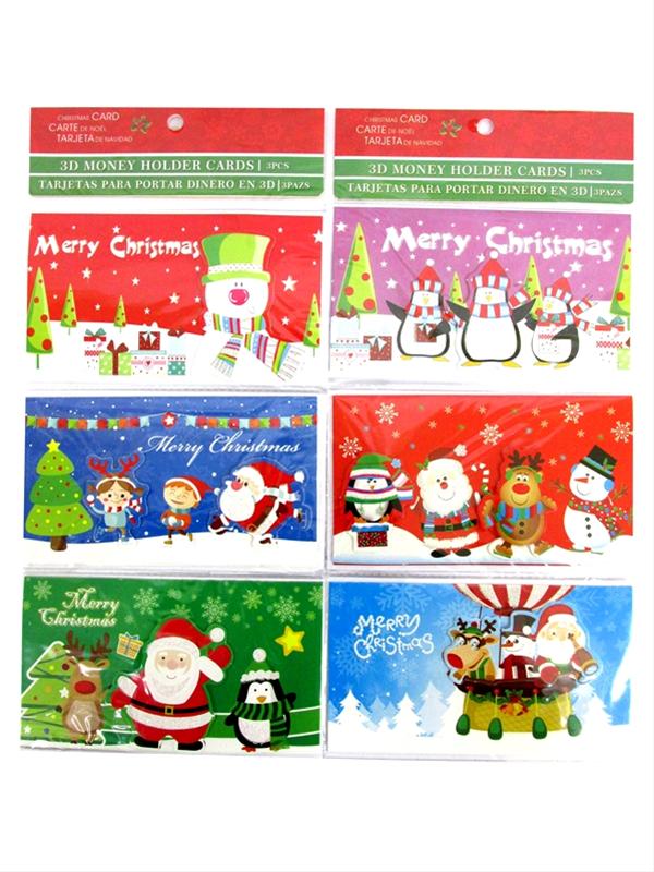 Image of Xmas Money Gift Wallet 12x3'S Md3684