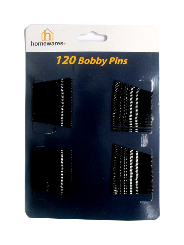 Image of Homewares +120pcs Hairclips Black Pk12x120'S
