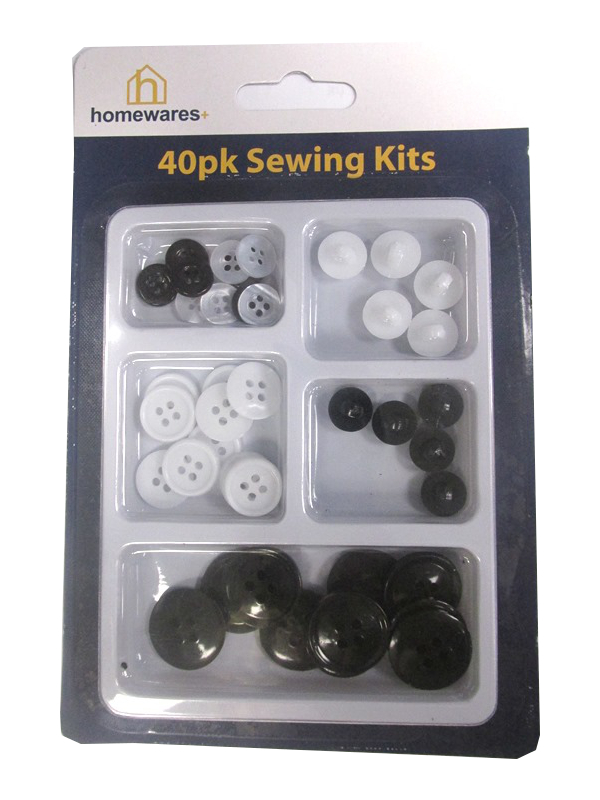 Image of Homeware + Asst Sewing Buttons Kit Pk24