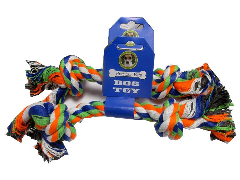 Image of Dog Toy Knotted Tug Rope Asst Pk12 Md4055
