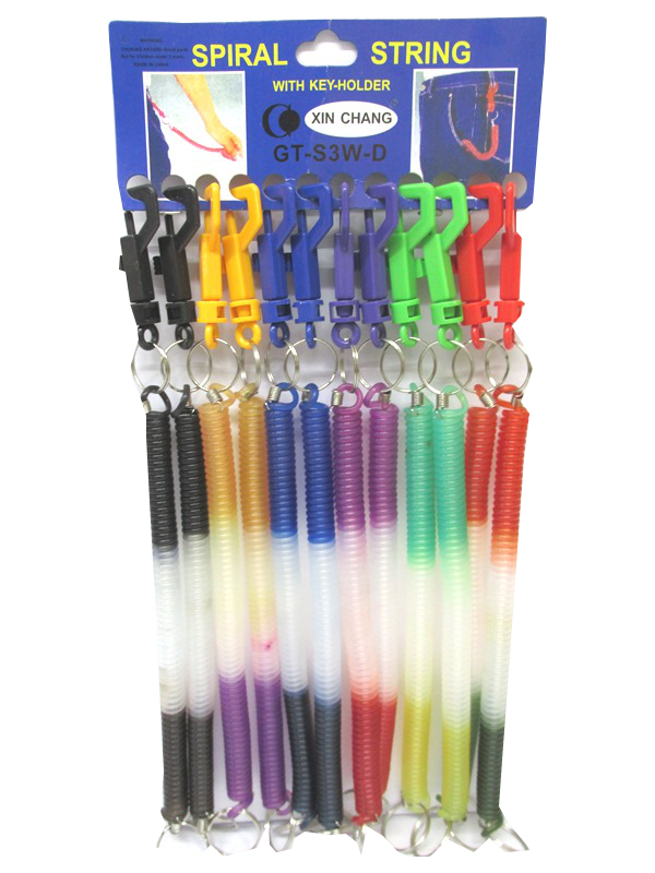 Image of Spiral Key Ring Chain Pk12 Md4066