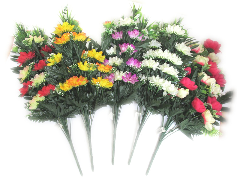 Image of Large Bunch Daisy/ Gyp 13 Head Bouqet Pk12