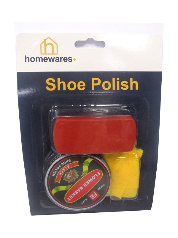 Image of Homeware + Shoe Polish Set Black Pk24