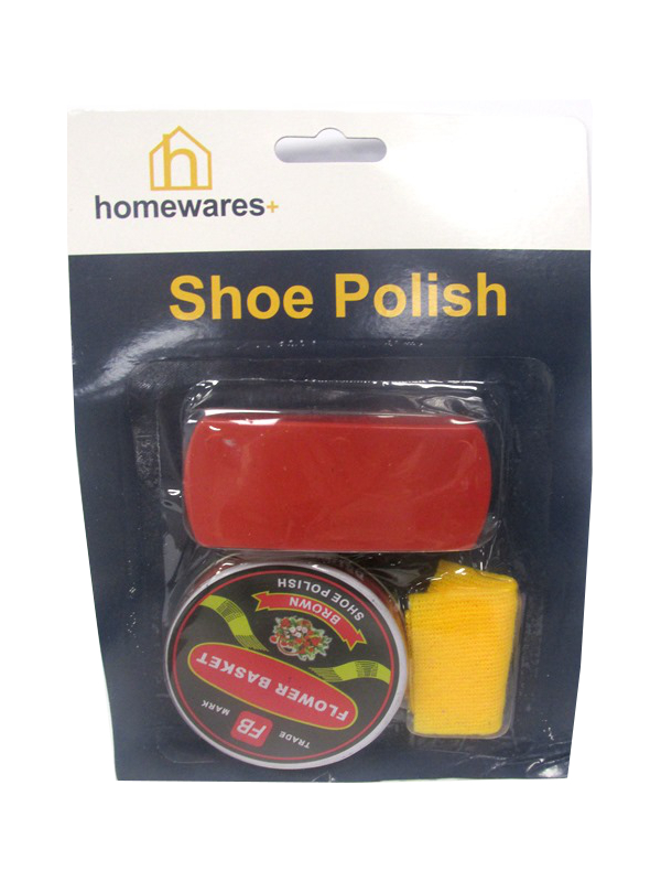 Image of Homeware + Shoe Polish Set Brown Pk24
