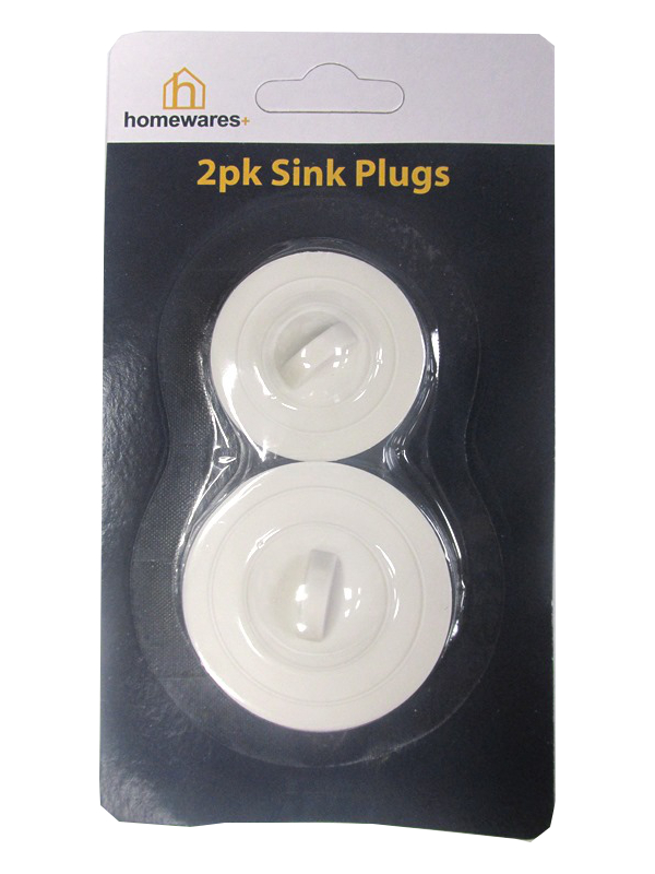 Image of Homewares + Rubber  Sink Plug Pk20