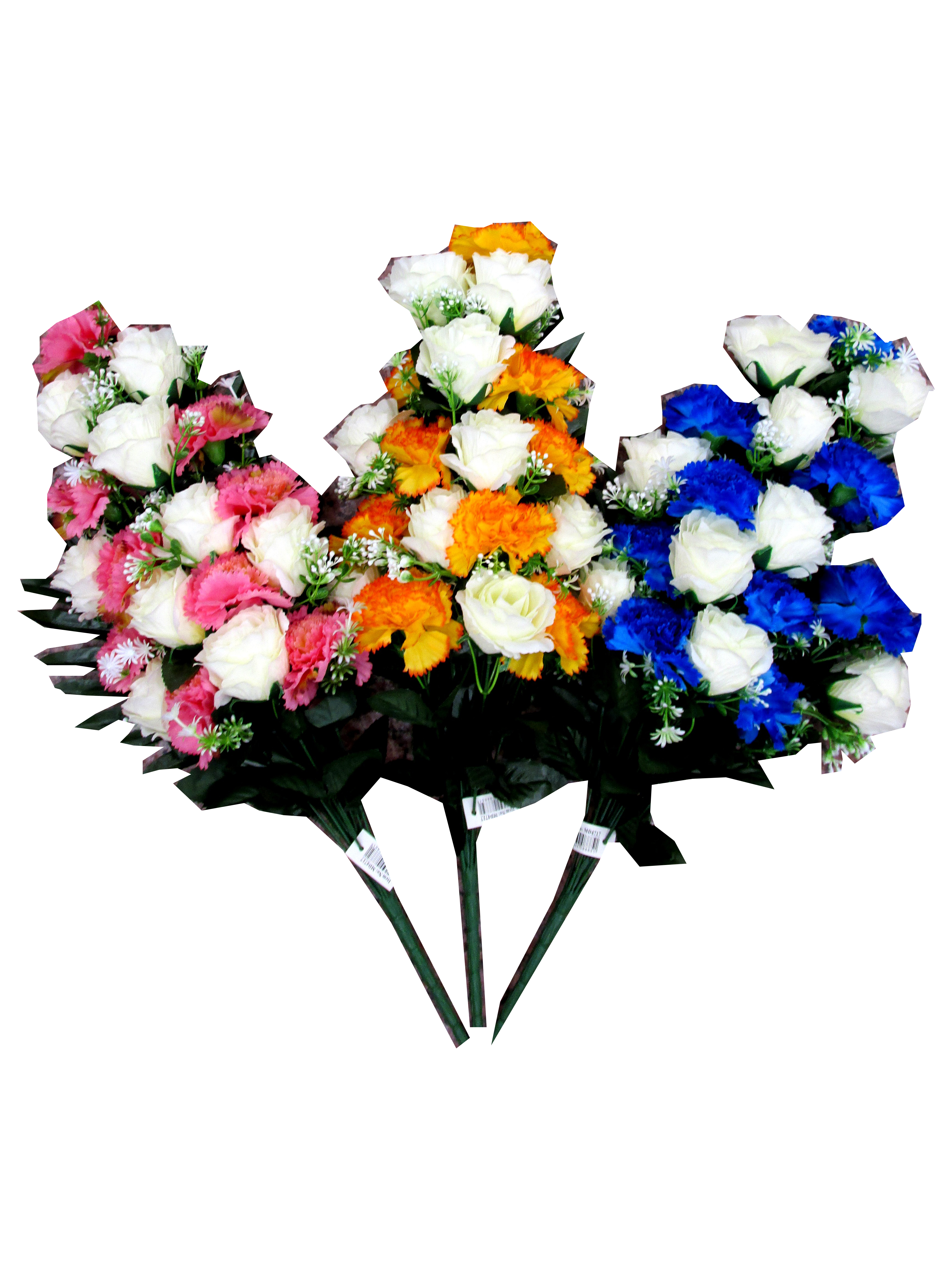 Image of Lge Carnation/rose Bouquet Pk12