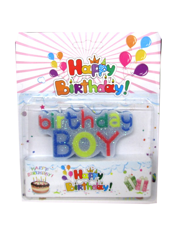 Image of Birthday Boy Candle Pk12 Md4785