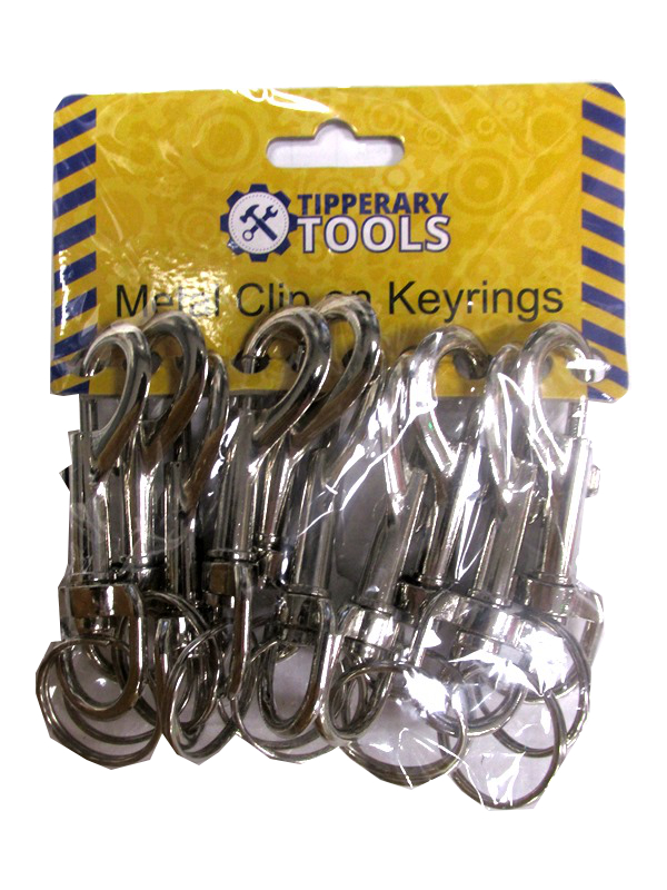 Image of Tipperary Tools Metal Clip On Key Ring  Pk10