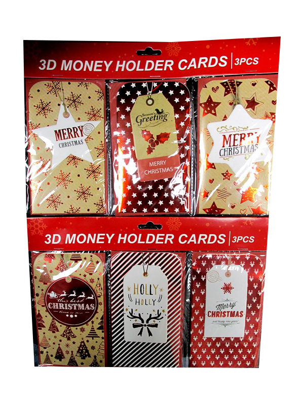 Image of Xmas Money Wallet Traditional Pk12x3'S