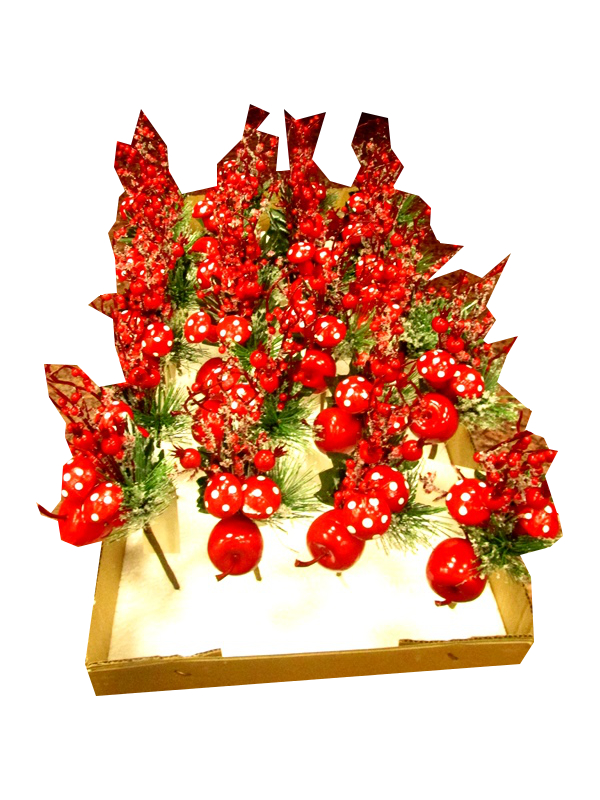 Image of Red Apple Berry Fern Pick Pk24 28cm/11