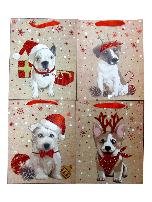 Image of Canine Christmas Gift Bag Large Pack 12