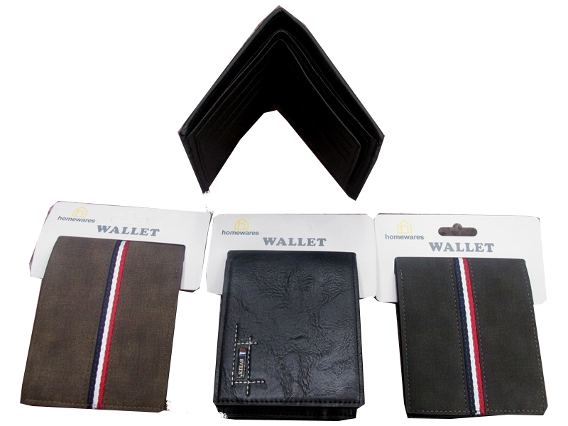 Image of Homewares + Leather Wallet 3 Asst Pk24