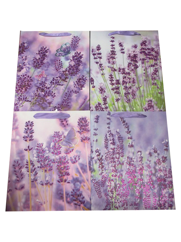 Image of Lavender Fields Large Gift Bag Pk 12