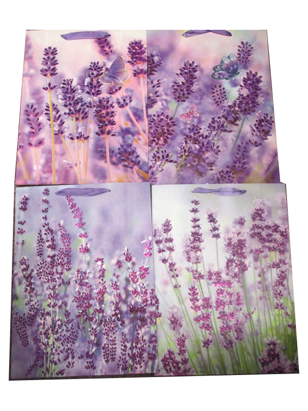 Image of Lavender Fields Exlarge Gift Bag Pk12