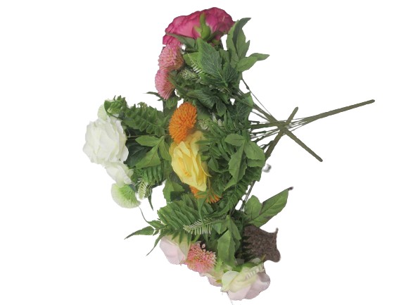 Image of Tall Rose Flower Bunch Pk12