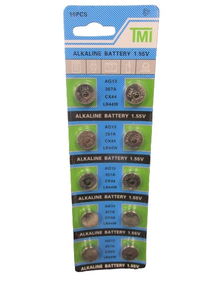 Image of 10pk Alkaline Batteries Lr44/ag13 Pk20