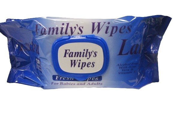 Image of Family Wipes Mega Pack 120's Pack 24