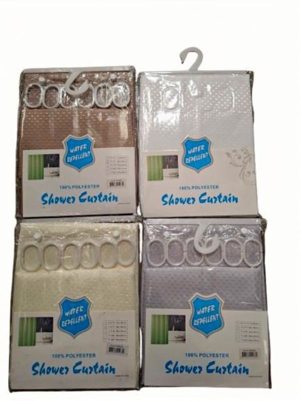 Photo of Large Quality Shower Curtain 180cm X180cm Pk6