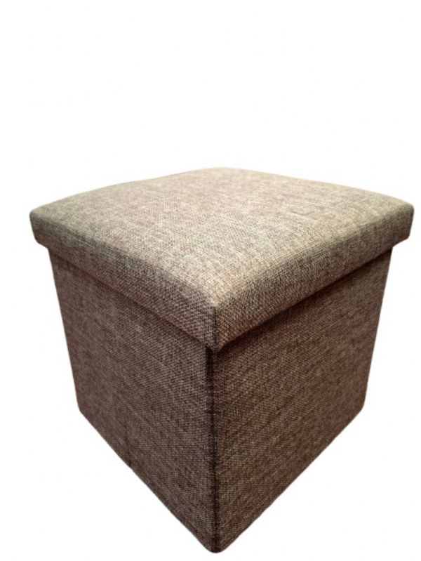 Photo of Grey Storage Box/stool Padded Pk20