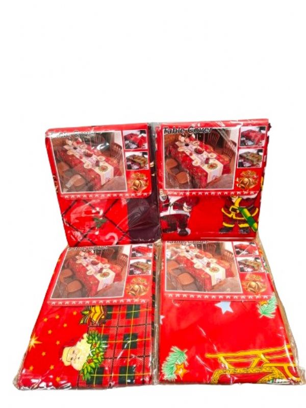 Photo of Xmas Tablecloth Asst 60x72/150x180cm Pk10