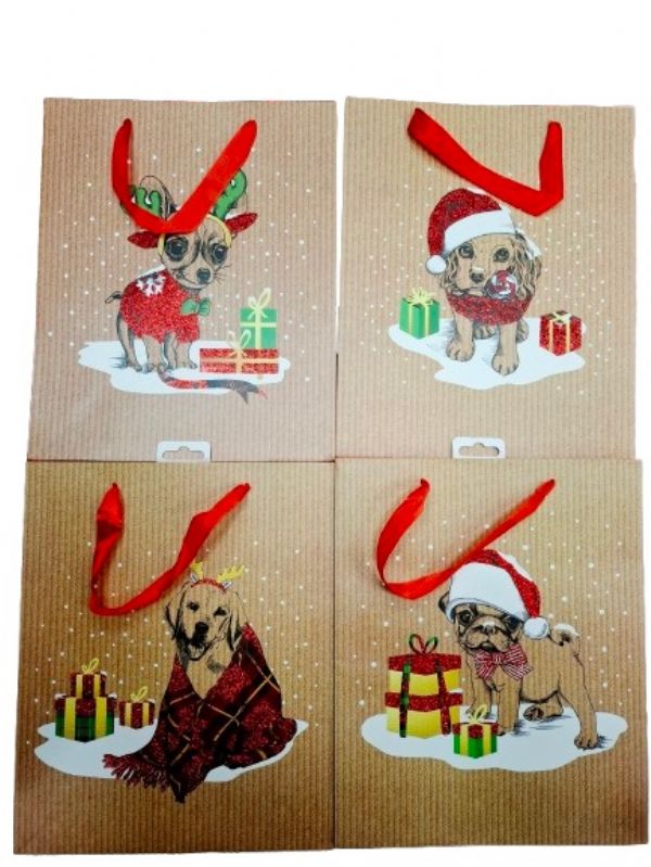 Photo of Large Xmas Dog Gift Bag Pk12