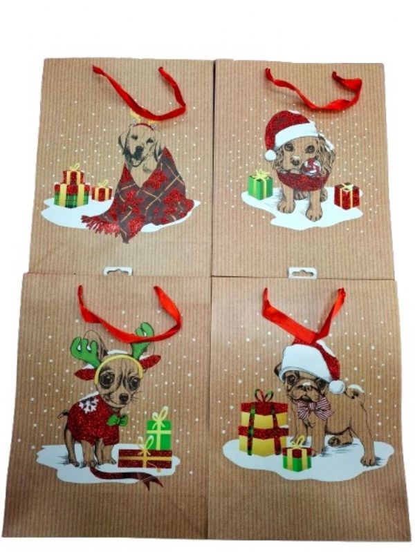 Photo of Ex Large Xmas Dog Gift Bag Pk12