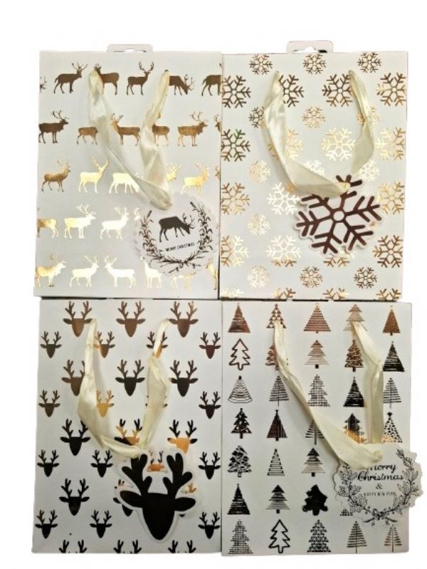 Photo of Medium Merry Xmas/ Happy New Yea Giftbag Pk12