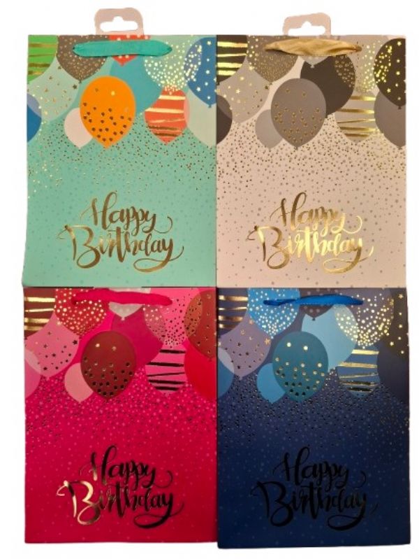 Photo of Medium Pokadot Balloon  Gift Bag Pk12