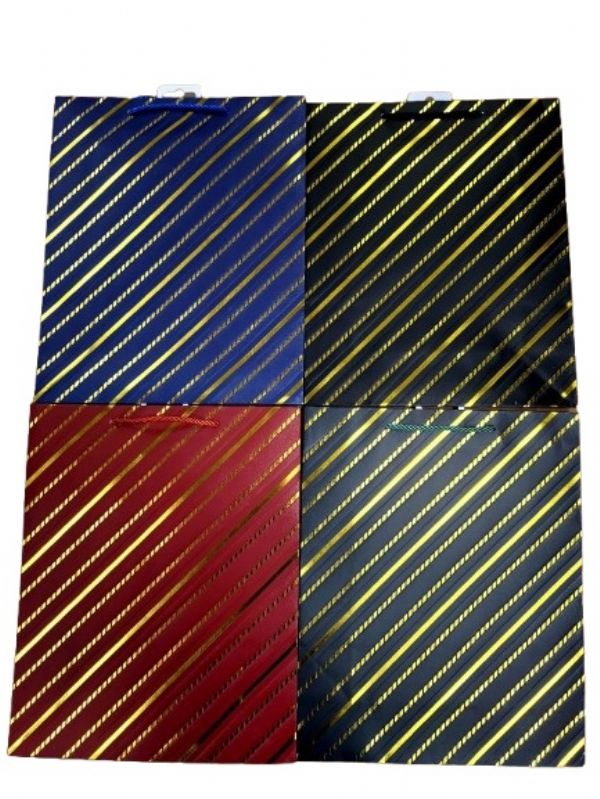 Photo of Medium Stripe Gift Bag Pk12