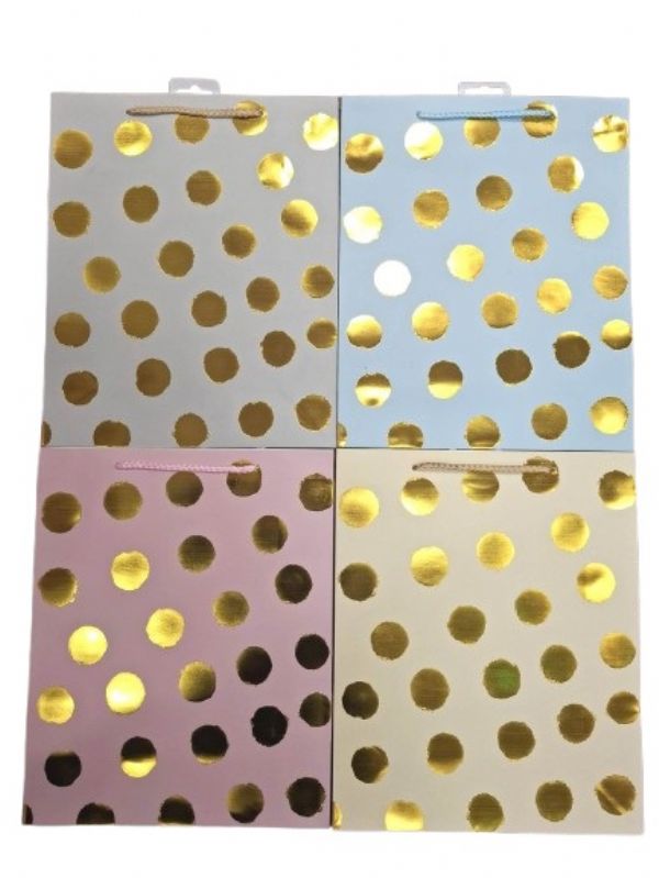 Photo of Large Golden Dots Gift Bag Pk12