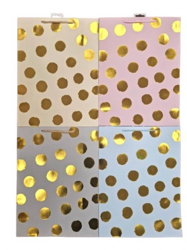 Photo of Extra Large Golden Dots Gift Bag Pk12