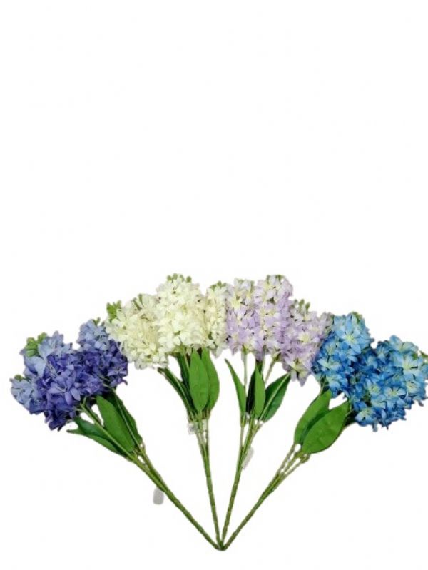 Photo of Tall Silk Hydrangea Stems Bunch 4 Asst Pk12