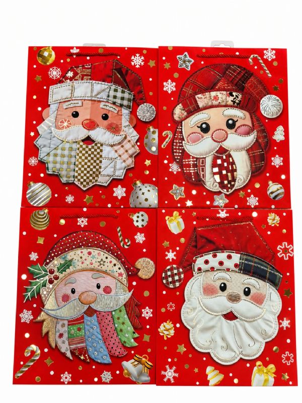 Photo of Large Santa Parade  Gift Bag Pk12
