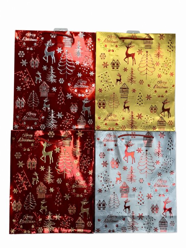 Photo of Ex Large Christmas Forest Gift Bag Pk12