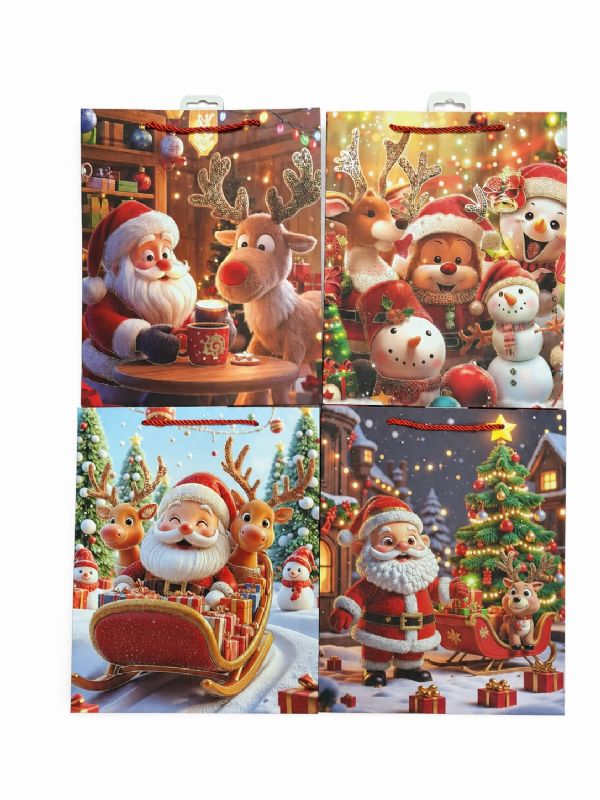 Photo of Large  Santa & Pals Gift Bag Pk12
