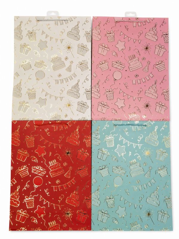 Photo of Large  Lets Celebrate Gift Bag Pk12