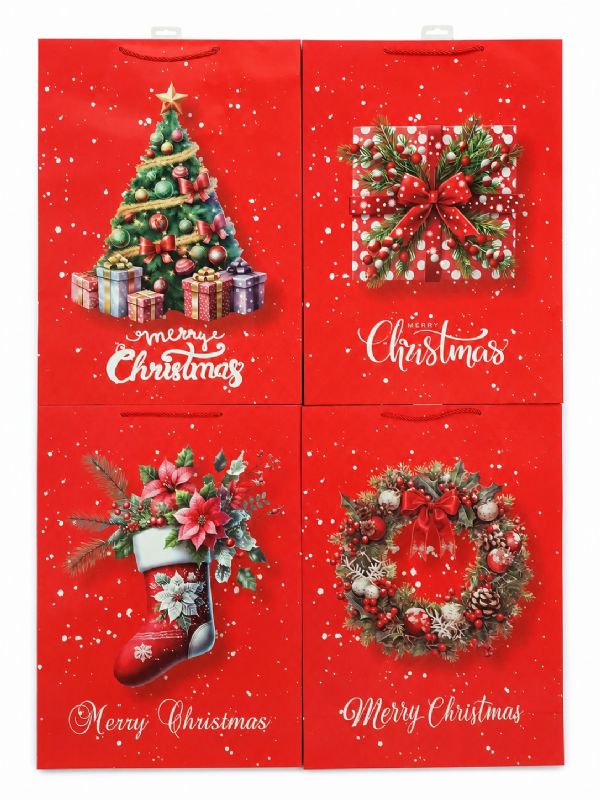 Photo of Half Giant Traditional Xmas Gift Bag Pk12
