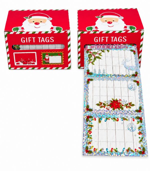 Photo of Christmas Stick On Gift Tags Cute Pk12