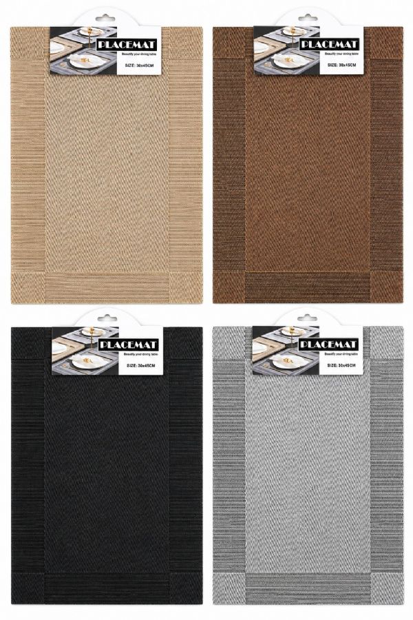 Photo of Table Placemat 1 4 Asst  30x45cm Pk12